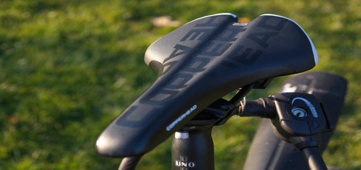 a seat of a road bicycle