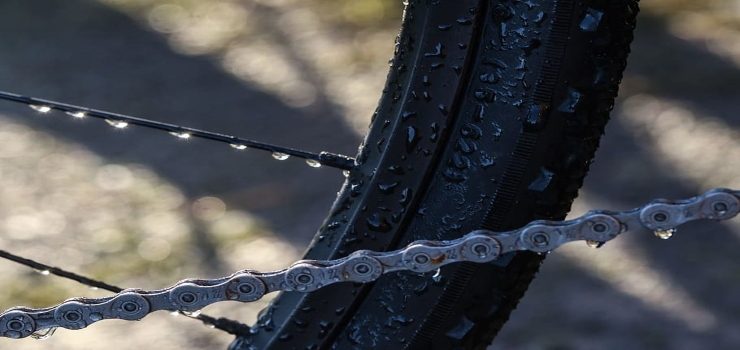 electric bike chain is wet