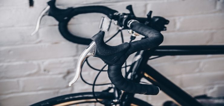 handlebar of a road bicycle