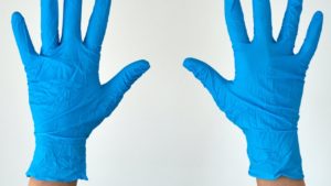 wear gloves for bike chain maintenance